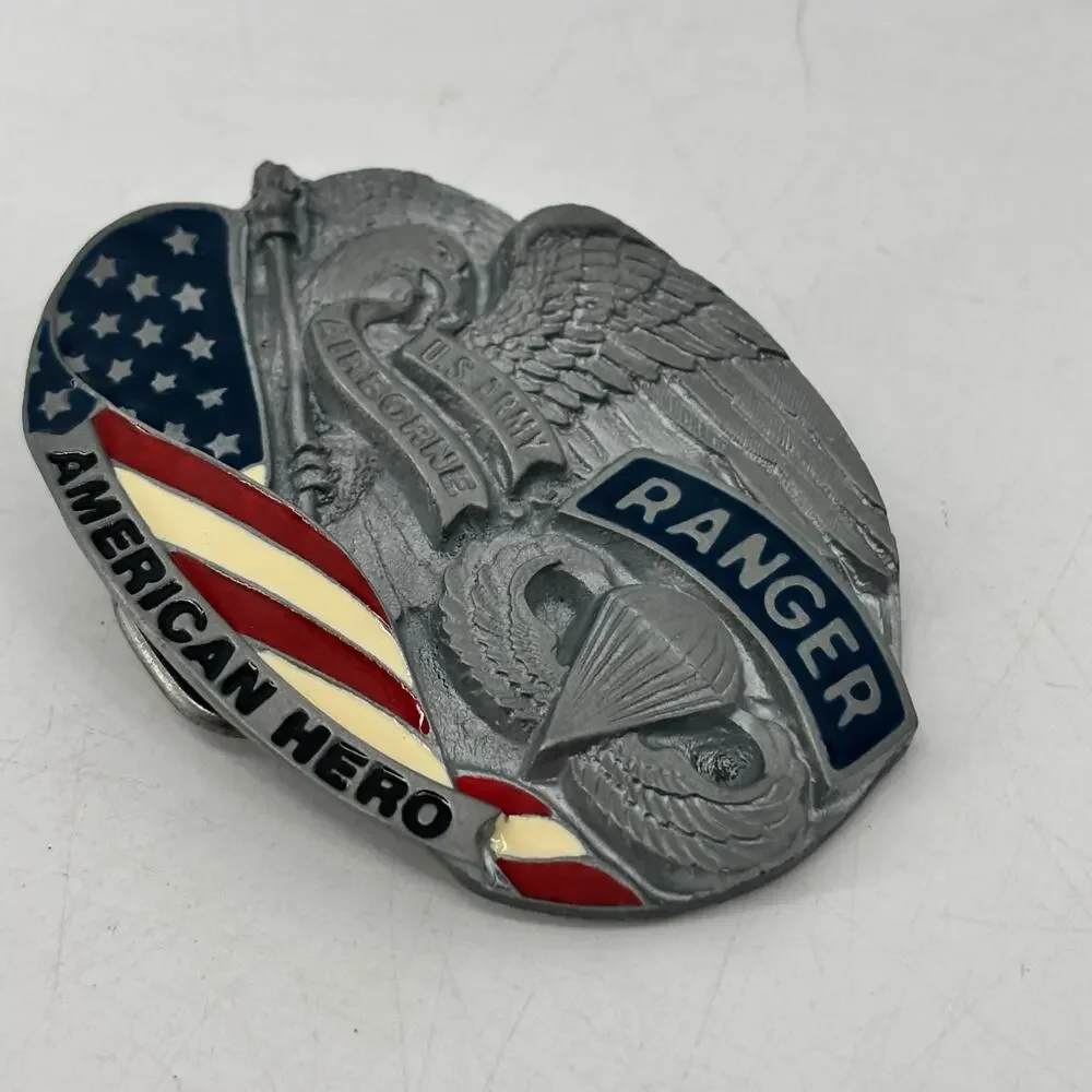 Great American Buckle for Belts American Hero Ranger Eagle